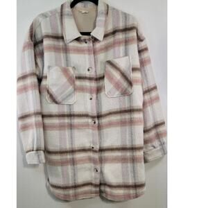 Anthropologie Hem & Thread Shirt Womens Medium Cozy Cottage Core Boho Button Up